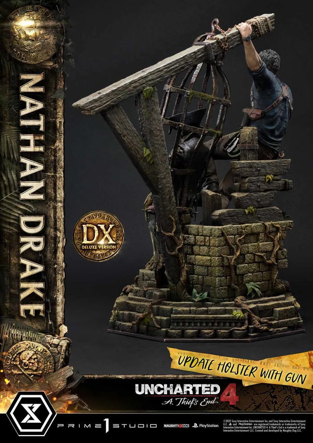 Nathan Drake (Deluxe Bonus Version) Uncharted 4: A Thief's End – Prime1Studio – ActionFigure Brasil