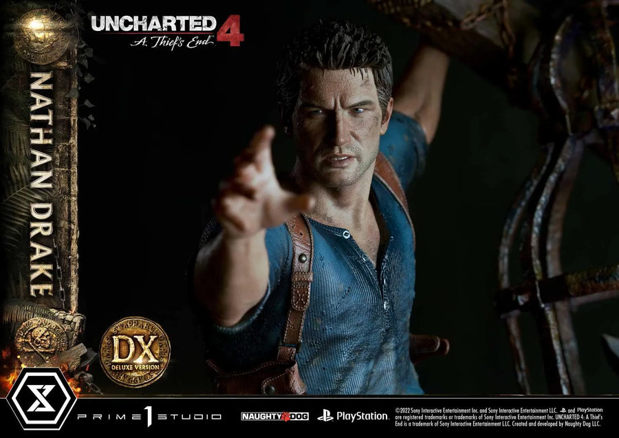 Nathan Drake (Deluxe Version) Uncharted 4: A Thief's End – Prime1Studio – ActionFigure Brasil