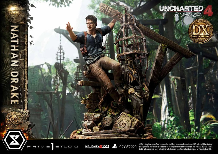 Nathan Drake (Deluxe Version) Uncharted 4: A Thief's End – Prime1Studio – ActionFigure Brasil