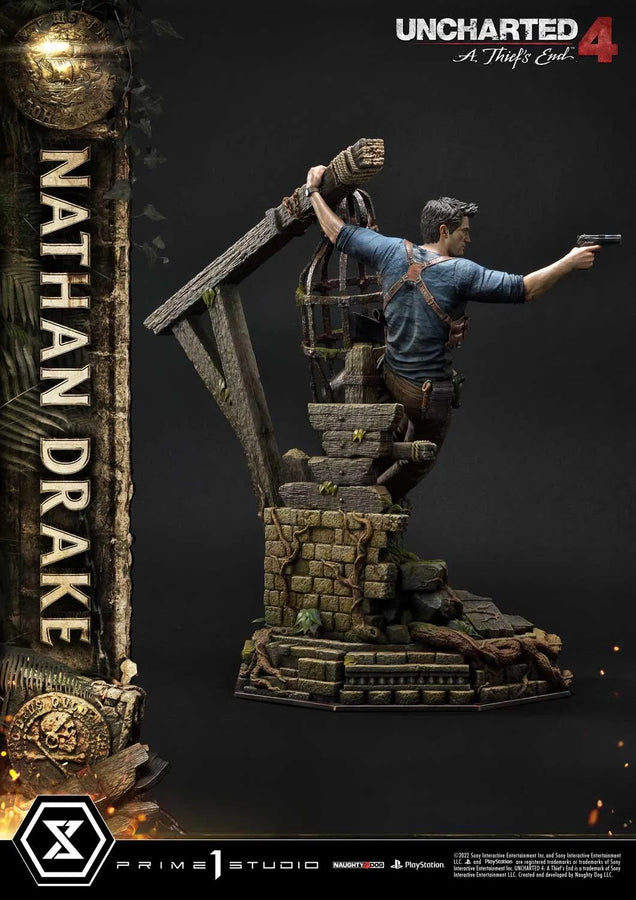 Nathan Drake (Deluxe Version) Uncharted 4: A Thief's End – Prime1Studio – ActionFigure Brasil