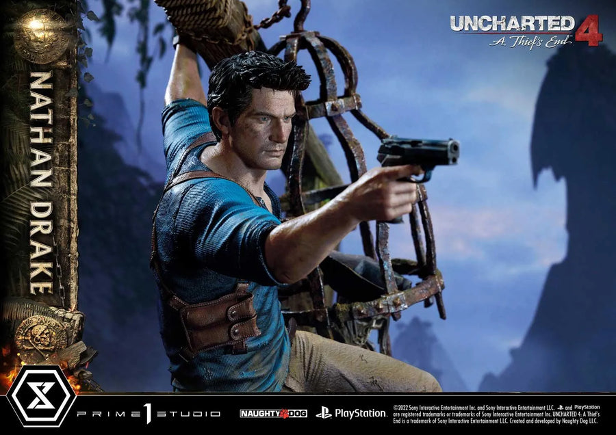 Nathan Drake (Deluxe Version) Uncharted 4: A Thief's End – Prime1Studio – ActionFigure Brasil