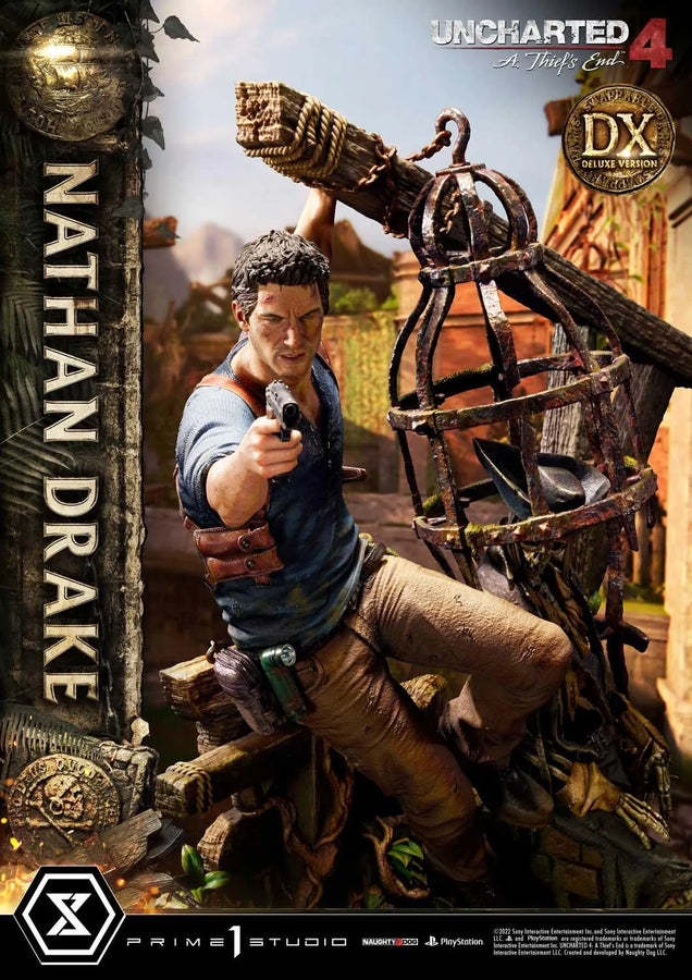 Nathan Drake (Deluxe Version) Uncharted 4: A Thief's End – Prime1Studio – ActionFigure Brasil