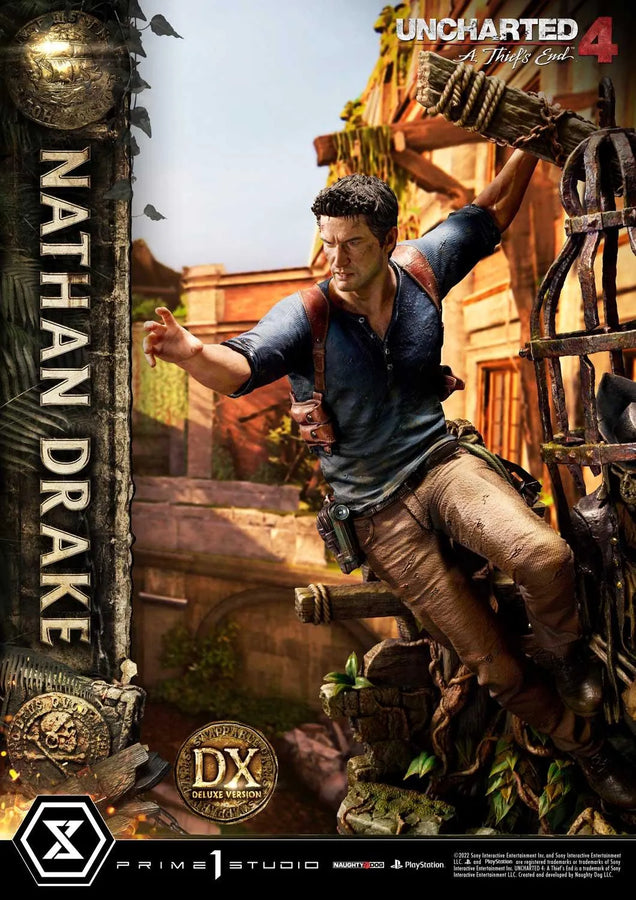 Nathan Drake (Deluxe Version) Uncharted 4: A Thief's End – Prime1Studio – ActionFigure Brasil