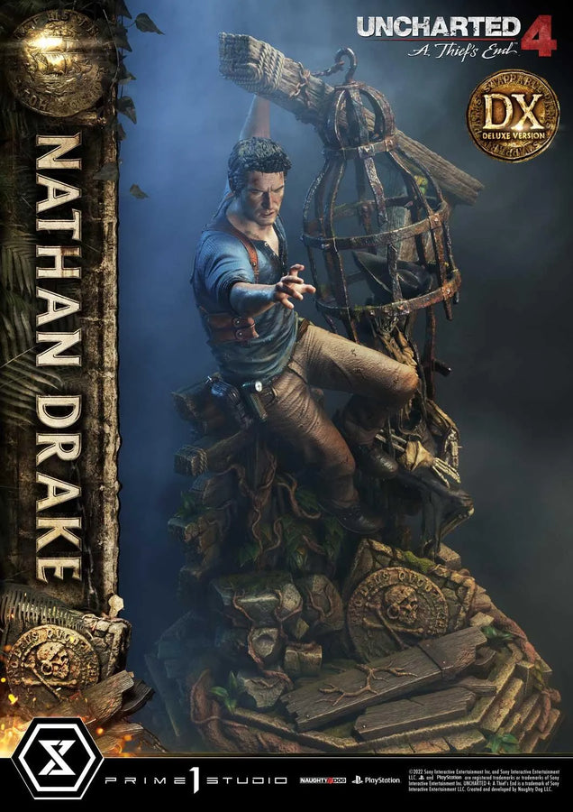 Nathan Drake (Deluxe Version) Uncharted 4: A Thief's End – Prime1Studio – ActionFigure Brasil
