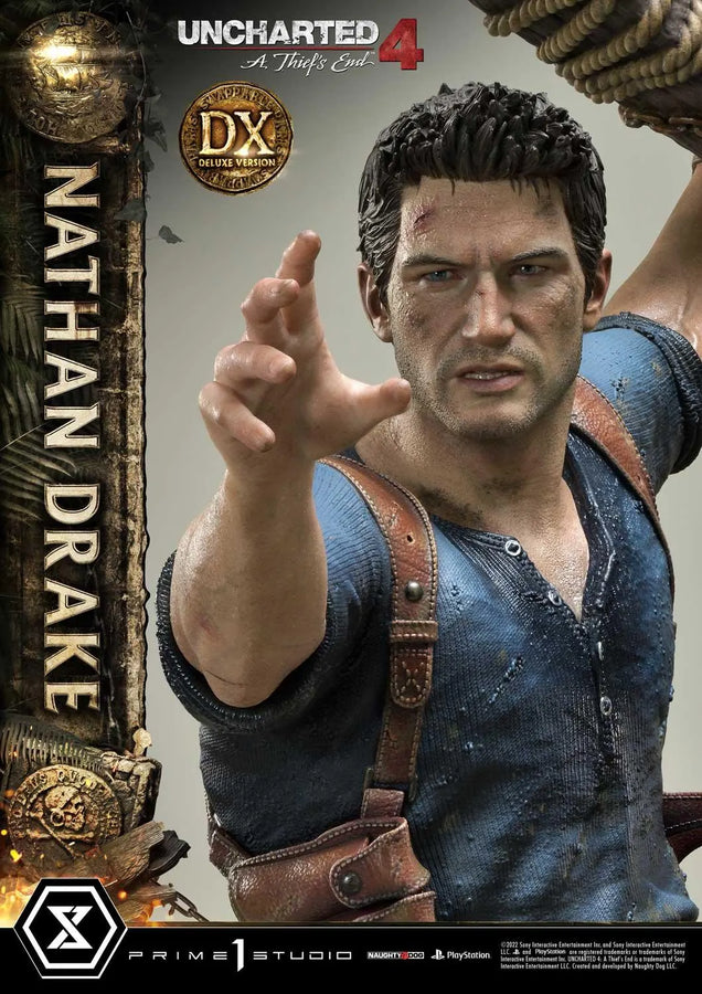 Nathan Drake (Deluxe Version) Uncharted 4: A Thief's End – Prime1Studio – ActionFigure Brasil