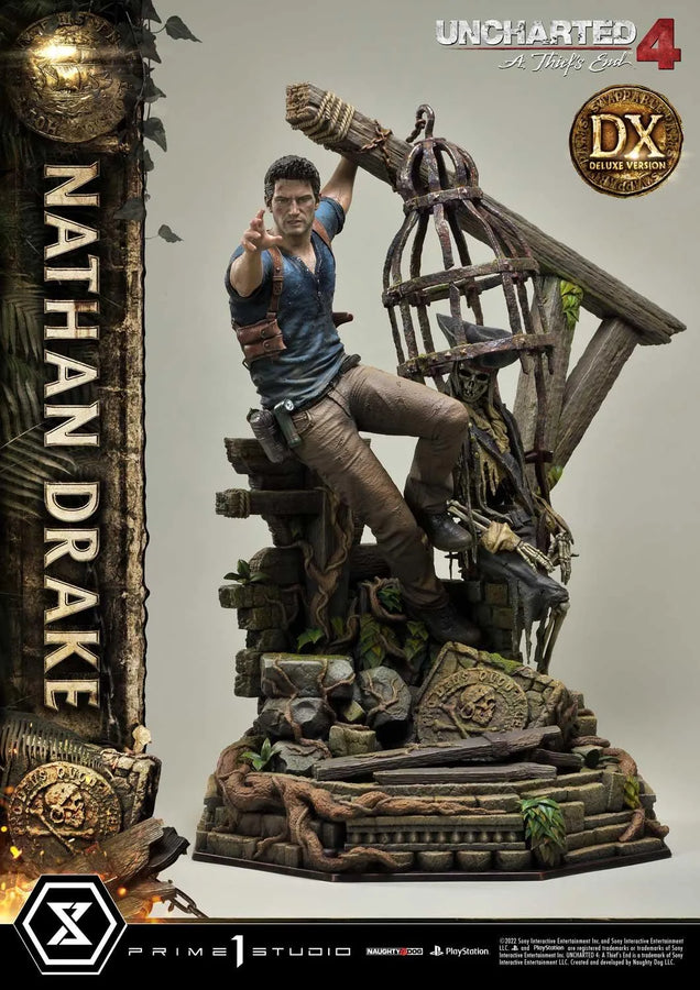 Nathan Drake (Deluxe Version) Uncharted 4: A Thief's End – Prime1Studio – ActionFigure Brasil