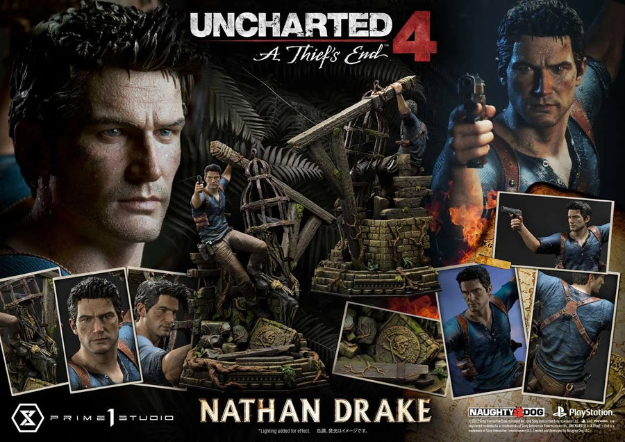 Nathan Drake (Regular Version) Uncharted 4: A Thief's End – Prime1Studio – ActionFigure Brasil