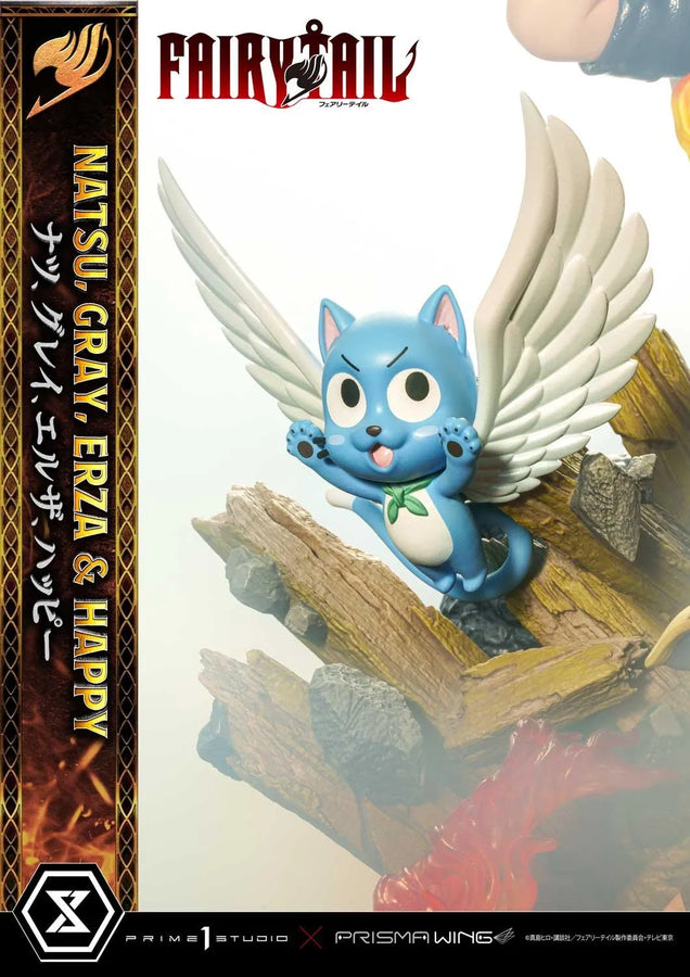 NATSU, GRAY, ERZA AND HAPPY (Deluxe Bonus Version) TV animation FAIRY TAIL – Prime1Studio – ActionFigure Brasil
