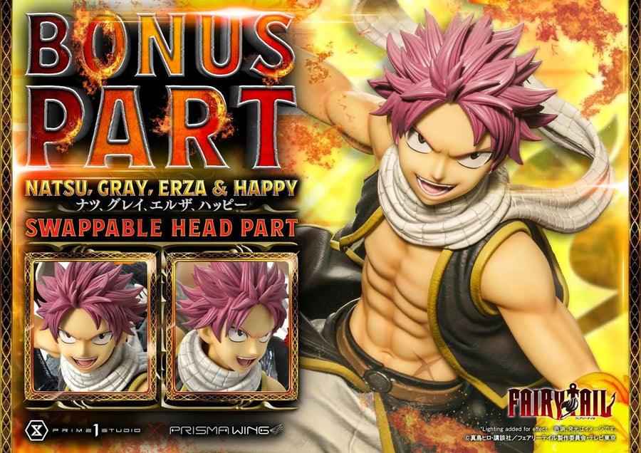 NATSU, GRAY, ERZA AND HAPPY (Deluxe Bonus Version) TV animation FAIRY TAIL – Prime1Studio – ActionFigure Brasil