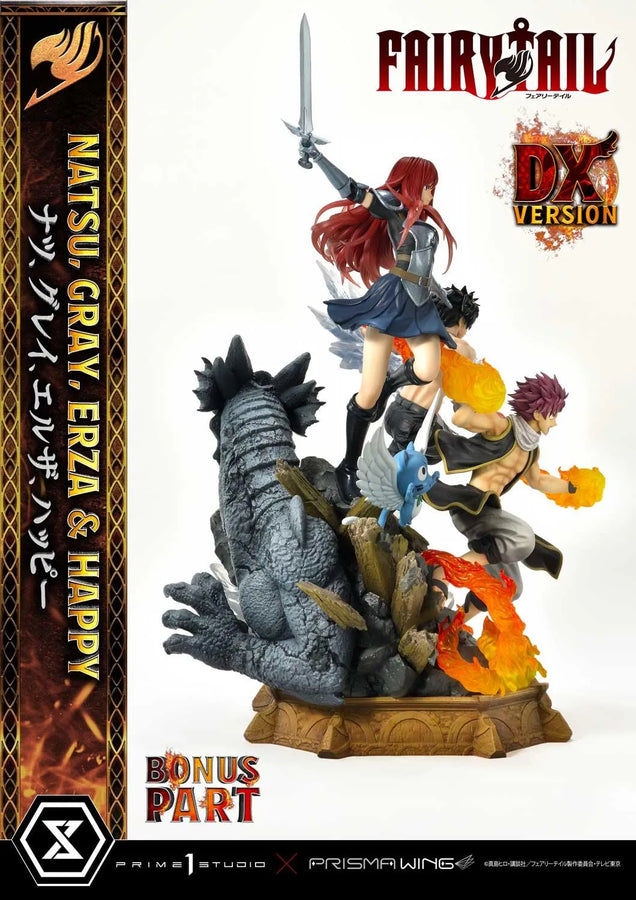 NATSU, GRAY, ERZA AND HAPPY (Deluxe Bonus Version) TV animation FAIRY TAIL – Prime1Studio – ActionFigure Brasil