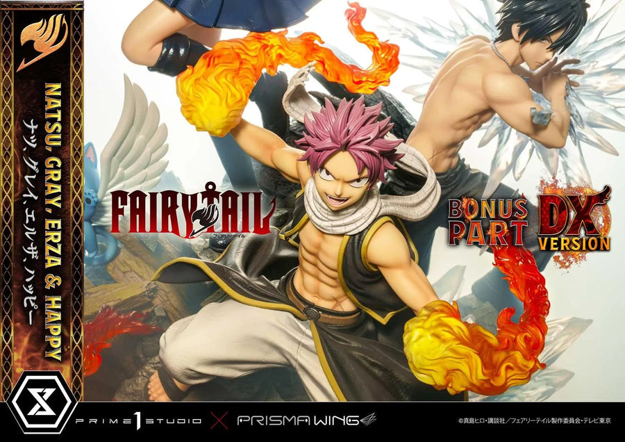 NATSU, GRAY, ERZA AND HAPPY (Deluxe Bonus Version) TV animation FAIRY TAIL – Prime1Studio – ActionFigure Brasil