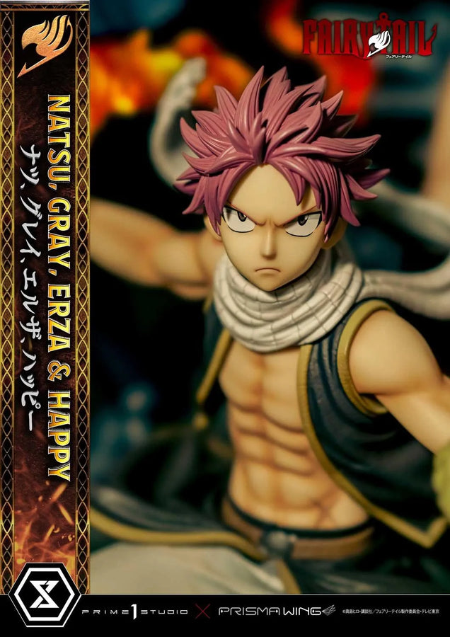 NATSU, GRAY, ERZA AND HAPPY (Deluxe Bonus Version) TV animation FAIRY TAIL – Prime1Studio – ActionFigure Brasil