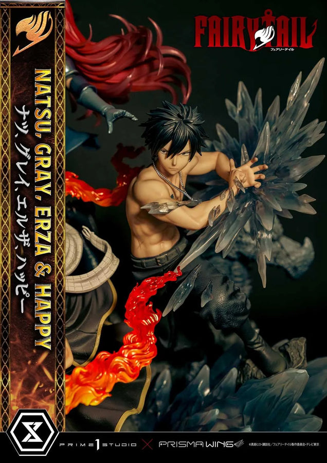 NATSU, GRAY, ERZA AND HAPPY (Deluxe Bonus Version) TV animation FAIRY TAIL – Prime1Studio – ActionFigure Brasil