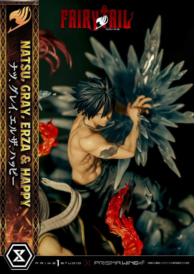 NATSU, GRAY, ERZA AND HAPPY (Deluxe Bonus Version) TV animation FAIRY TAIL – Prime1Studio – ActionFigure Brasil