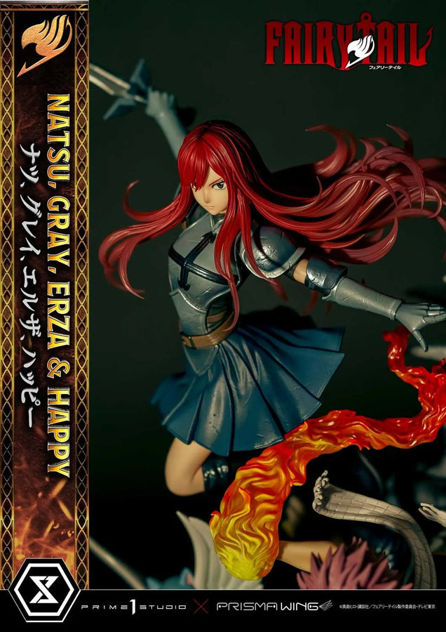 NATSU, GRAY, ERZA AND HAPPY (Deluxe Bonus Version) TV animation FAIRY TAIL – Prime1Studio – ActionFigure Brasil