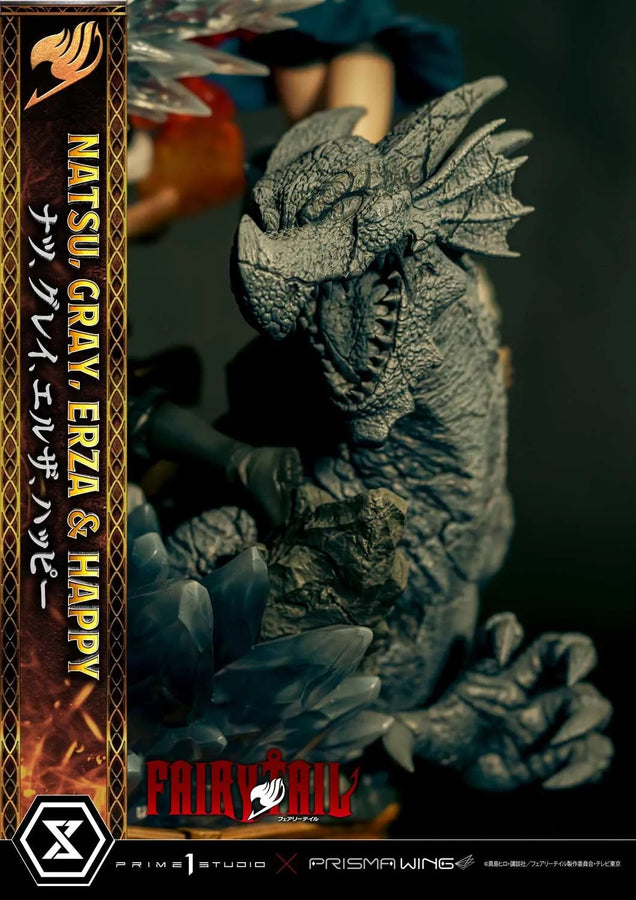 NATSU, GRAY, ERZA AND HAPPY (Deluxe Bonus Version) TV animation FAIRY TAIL – Prime1Studio – ActionFigure Brasil