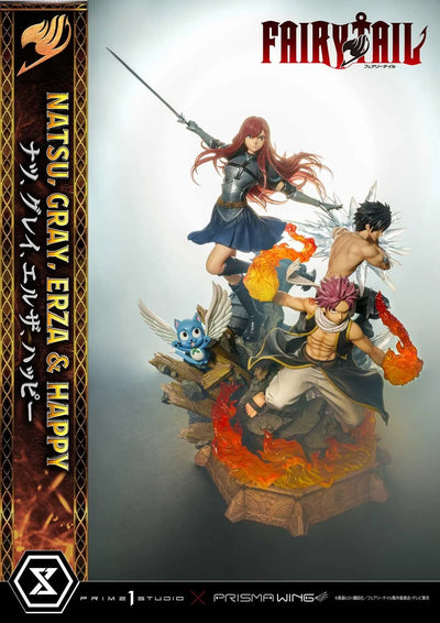 NATSU, GRAY, ERZA AND HAPPY (Deluxe Bonus Version) TV animation FAIRY TAIL – Prime1Studio – ActionFigure Brasil
