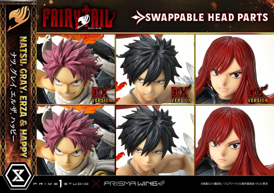 NATSU, GRAY, ERZA AND HAPPY (Deluxe Version) TV animation FAIRY TAIL – Prime1Studio – ActionFigure Brasil