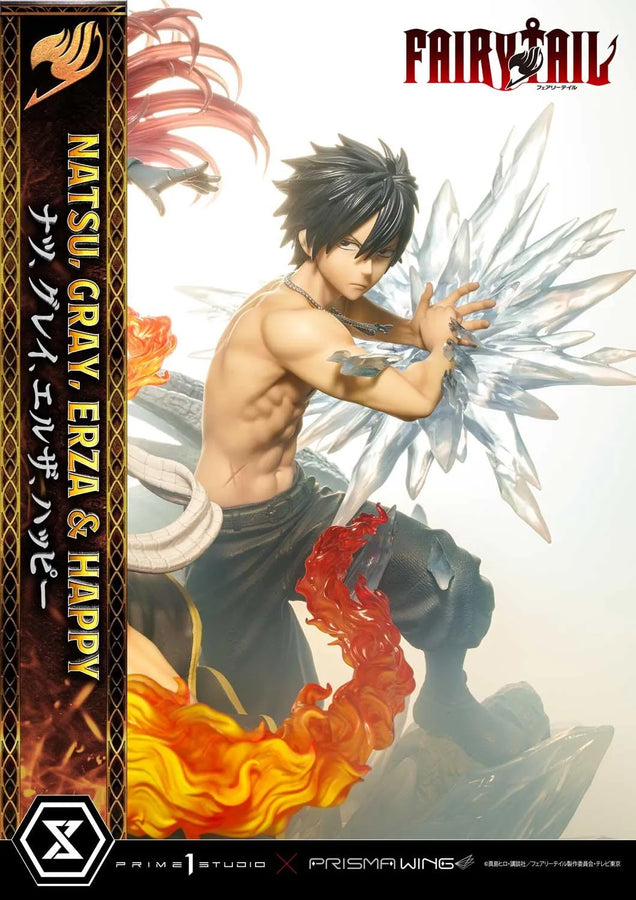 NATSU, GRAY, ERZA AND HAPPY (Deluxe Version) TV animation FAIRY TAIL – Prime1Studio – ActionFigure Brasil
