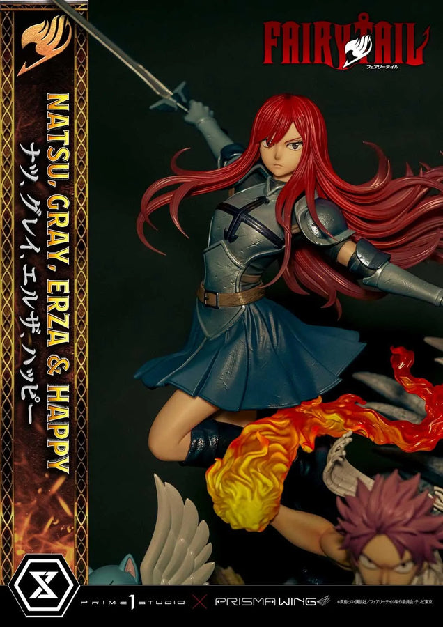 NATSU, GRAY, ERZA AND HAPPY (Deluxe Version) TV animation FAIRY TAIL – Prime1Studio – ActionFigure Brasil
