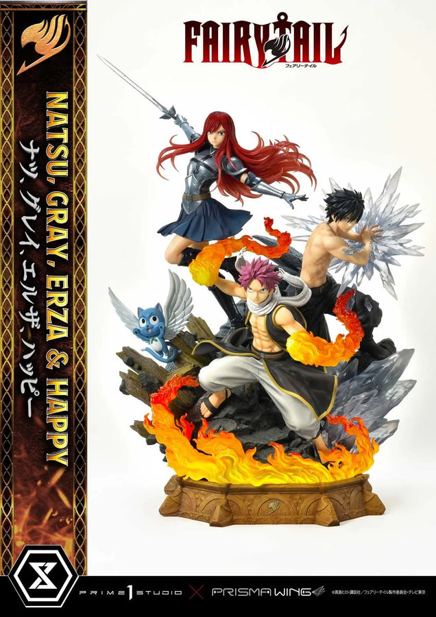 NATSU, GRAY, ERZA AND HAPPY (Deluxe Version) TV animation FAIRY TAIL – Prime1Studio – ActionFigure Brasil