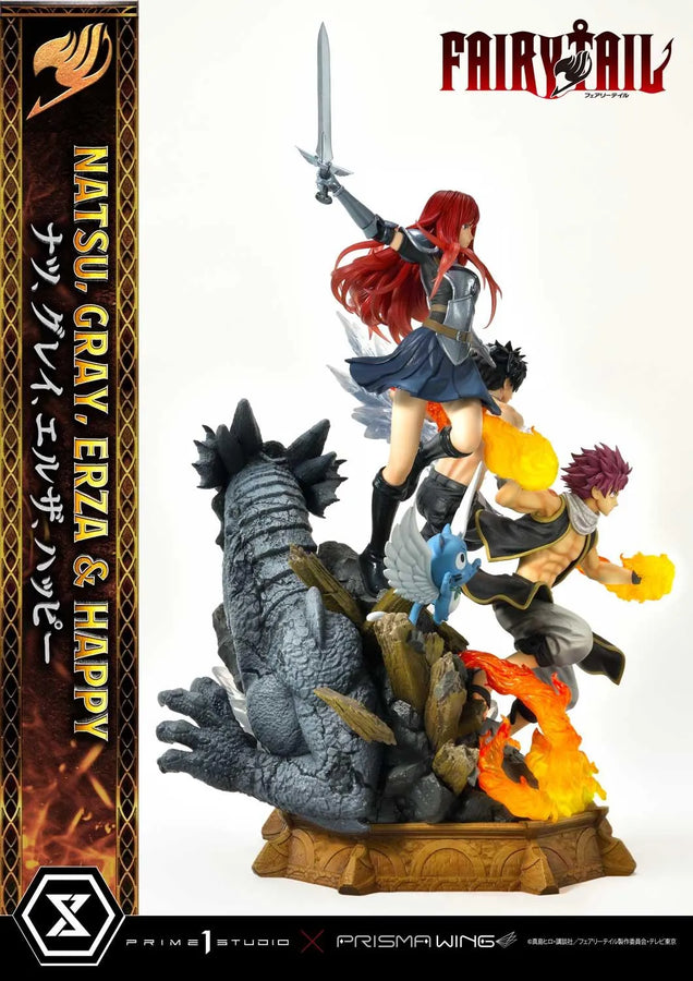 NATSU, GRAY, ERZA AND HAPPY (Deluxe Version) TV animation FAIRY TAIL – Prime1Studio – ActionFigure Brasil