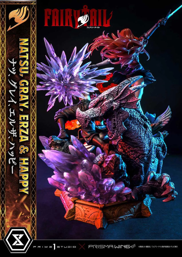 NATSU, GRAY, ERZA AND HAPPY (Deluxe Version) TV animation FAIRY TAIL – Prime1Studio – ActionFigure Brasil