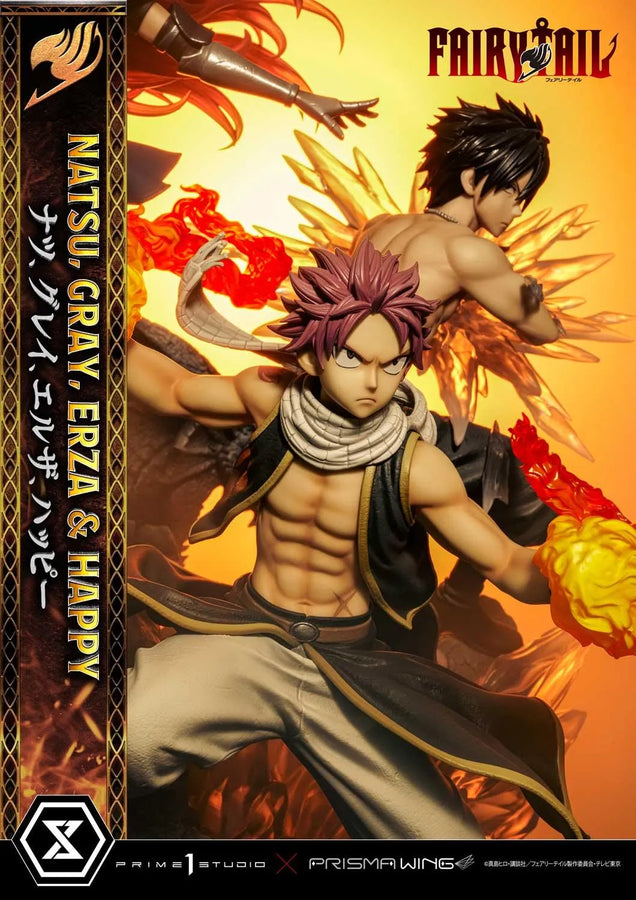 NATSU, GRAY, ERZA AND HAPPY (Deluxe Version) TV animation FAIRY TAIL – Prime1Studio – ActionFigure Brasil