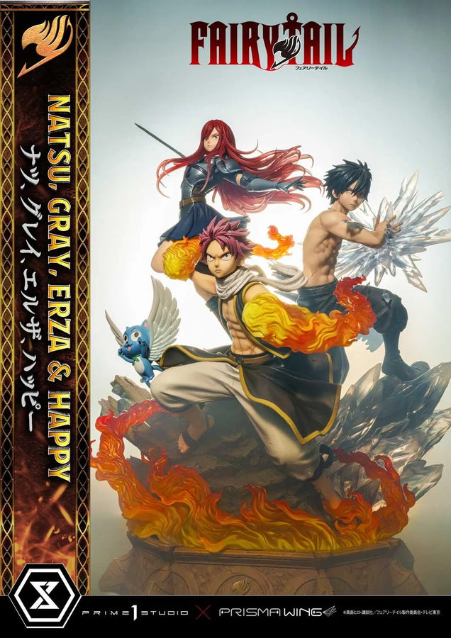 NATSU, GRAY, ERZA AND HAPPY (Deluxe Version) TV animation FAIRY TAIL – Prime1Studio – ActionFigure Brasil
