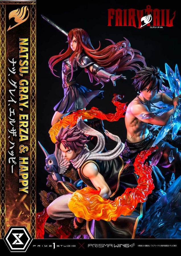 NATSU, GRAY, ERZA AND HAPPY (Regular Version) TV animation FAIRY TAIL – Prime1Studio – ActionFigure Brasil