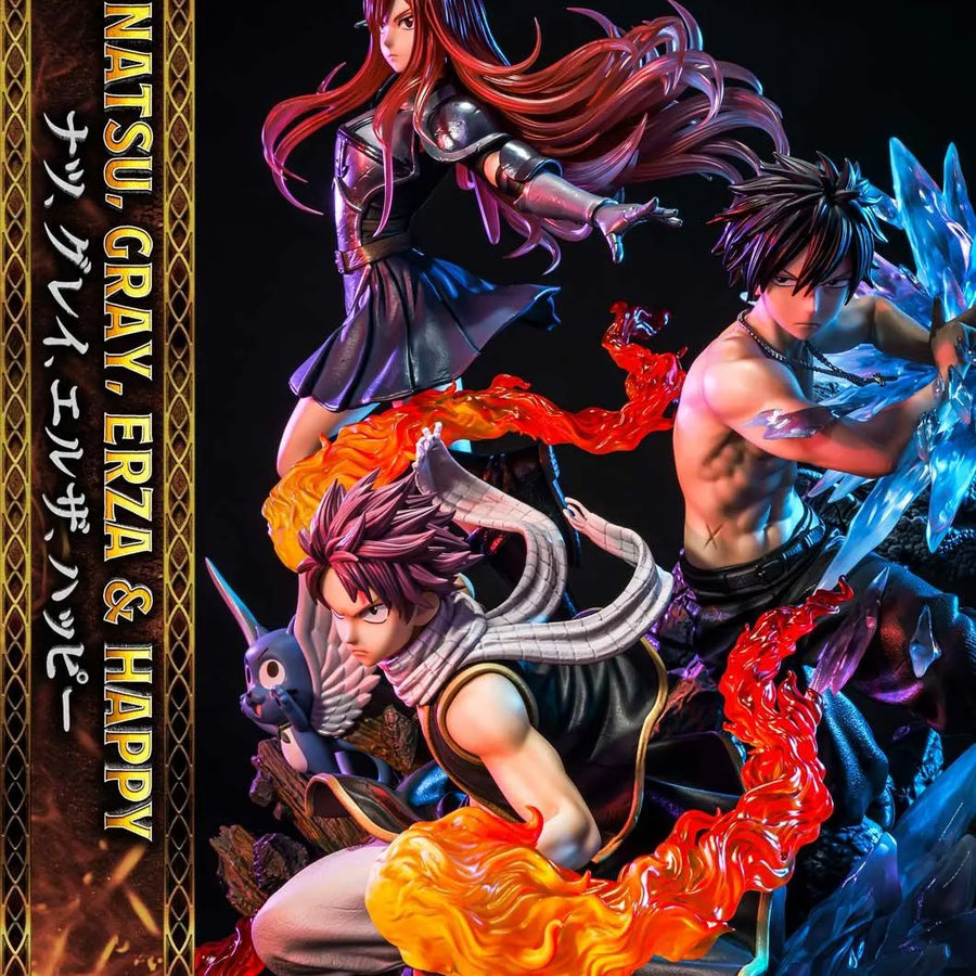 NATSU, GRAY, ERZA AND HAPPY (Regular Version) TV animation FAIRY TAIL – Prime1Studio – ActionFigure Brasil