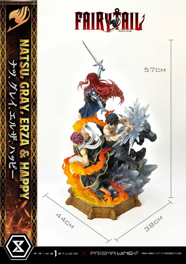 NATSU, GRAY, ERZA AND HAPPY (Regular Version) TV animation FAIRY TAIL – Prime1Studio – ActionFigure Brasil