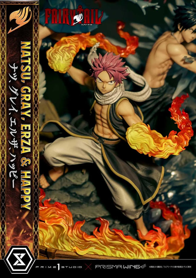 NATSU, GRAY, ERZA AND HAPPY (Regular Version) TV animation FAIRY TAIL – Prime1Studio – ActionFigure Brasil