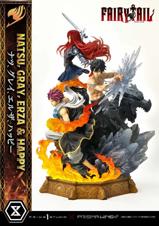 NATSU, GRAY, ERZA AND HAPPY (Regular Version) TV animation FAIRY TAIL – Prime1Studio – ActionFigure Brasil