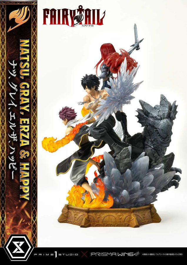 NATSU, GRAY, ERZA AND HAPPY (Regular Version) TV animation FAIRY TAIL – Prime1Studio – ActionFigure Brasil