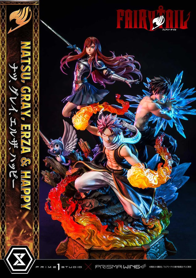 NATSU, GRAY, ERZA AND HAPPY (Regular Version) TV animation FAIRY TAIL – Prime1Studio – ActionFigure Brasil
