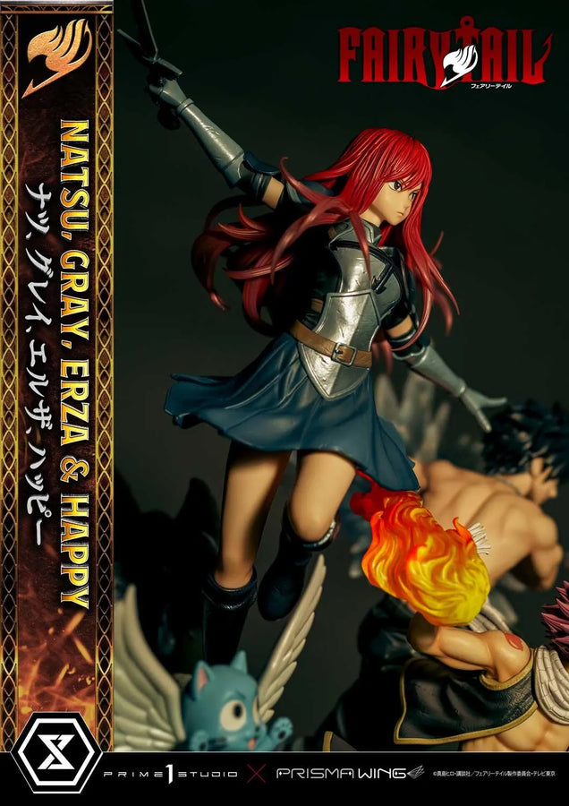 NATSU, GRAY, ERZA AND HAPPY (Regular Version) TV animation FAIRY TAIL – Prime1Studio – ActionFigure Brasil