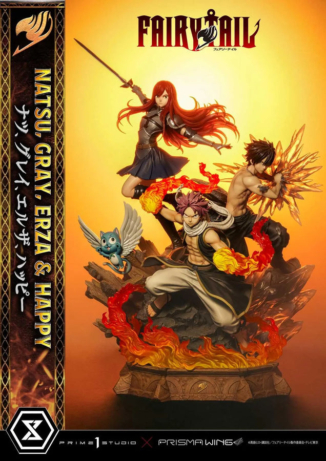 NATSU, GRAY, ERZA AND HAPPY (Regular Version) TV animation FAIRY TAIL – Prime1Studio – ActionFigure Brasil