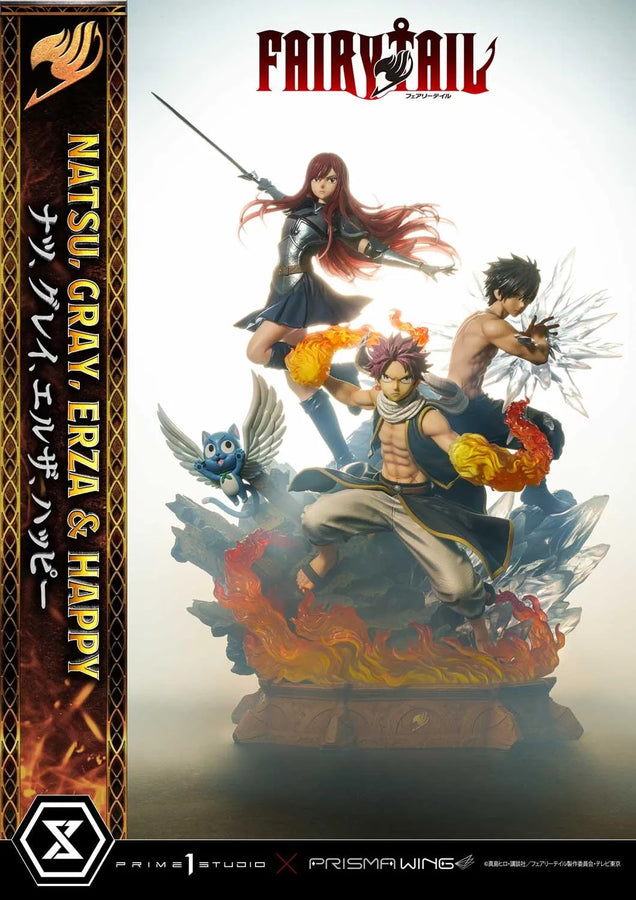 NATSU, GRAY, ERZA AND HAPPY (Regular Version) TV animation FAIRY TAIL – Prime1Studio – ActionFigure Brasil