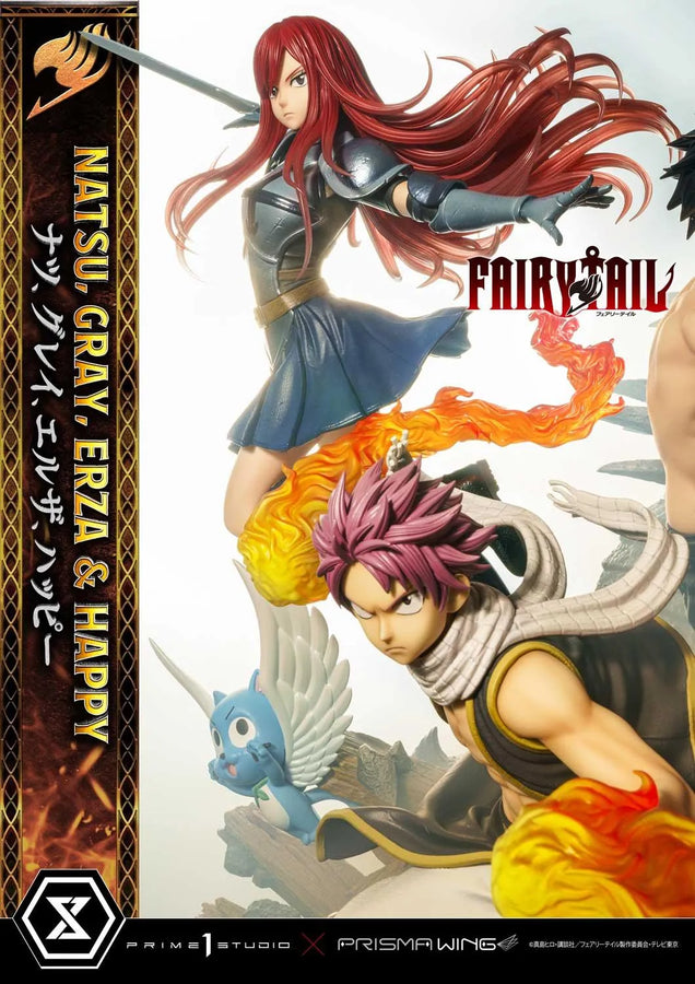 NATSU, GRAY, ERZA AND HAPPY (Regular Version) TV animation FAIRY TAIL – Prime1Studio – ActionFigure Brasil