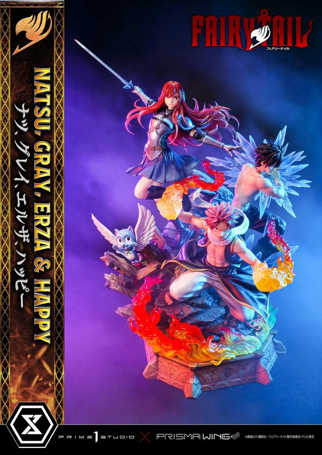 NATSU, GRAY, ERZA AND HAPPY (Regular Version) TV animation FAIRY TAIL – Prime1Studio – ActionFigure Brasil