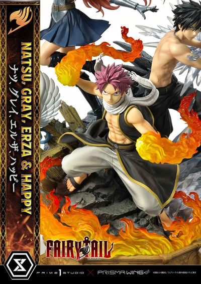 NATSU, GRAY, ERZA AND HAPPY (Regular Version) TV animation FAIRY TAIL – Prime1Studio – ActionFigure Brasil