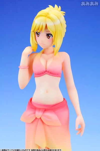 Natsuiro Kiseki - Mizukoshi Saki - Beach Queens - 1/10 - Swimsuit ver. (Wave)ㅤ – Wave – ActionFigureBrasil — com base expositora