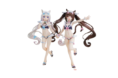 Nekopara - Vanilla - Chocola - KDcolle - 1/7 - Maid Swimsuit Ver. - Special Set (Alice Glint, Kadokawa) [Shop Exclusive]ㅤ – Kadokawa – ActionFigure Brasil