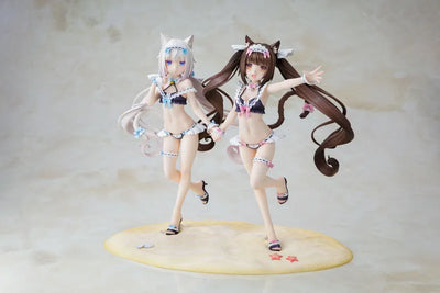 Nekopara - Vanilla - Chocola - KDcolle - 1/7 - Maid Swimsuit Ver. - Special Set (Alice Glint, Kadokawa) [Shop Exclusive]ㅤ – Kadokawa – ActionFigure Brasil — ângulo diferente