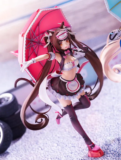 NekoPara Vol.1 - Chocola - 1/7 - Race Queen ver. (Mimeyoi) [Shop Exclusive]ㅤ – Mimeyoi – ActionFigure Brasil — detalhe do produto