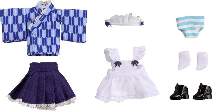 Nendoroid Doll: Outfit Set - Japanese-Style Maid - Blue (Good Smile Company)ㅤ – Good Smile Company – ActionFigure Brasil