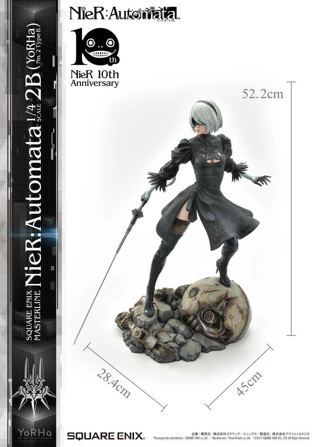 NieR:Automata 1/4 Scale - 2B (YoRHa No. 2 Type B) (Regular Version) NieR:Automata – Prime1Studio – ActionFigure Brasil