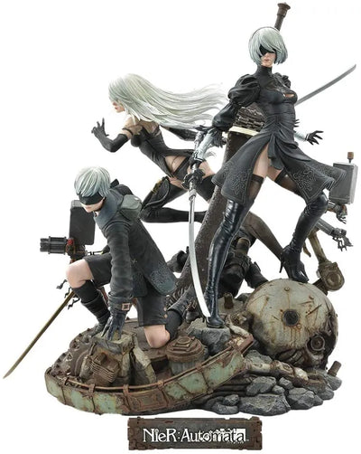 NieR: Automata - Pod 042 - Pod 153 - YoRHa No. 2 Type B - YoRHa No. 9 Type S - YoRHa Type A No.2 - Square Enix Masterline SEM-01 - 1/4 (Prime 1 Studio)ㅤ – Prime 1 Studio – ActionFigure Brasil