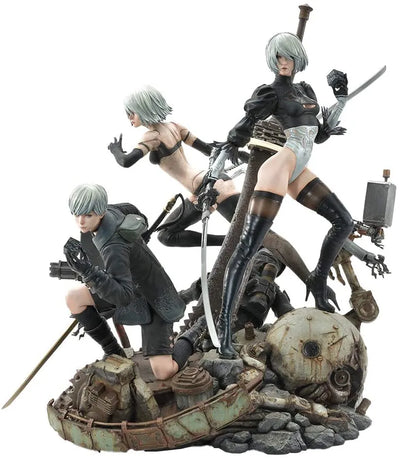 NieR: Automata - Pod 042 - Pod 153 - YoRHa No. 2 Type B - YoRHa No. 9 Type S - YoRHa Type A No.2 - Square Enix Masterline SEM-01DX - 1/4 - Deluxe version (Prime 1 Studio)ㅤ – Prime 1 Studio – ActionFigure Brasil
